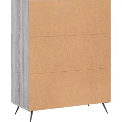 vidaXL Buffet sonoma gris 69,5x34x90 cm bois d'ingénierie 828018