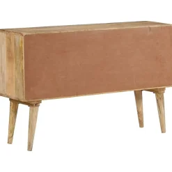 vidaXL Buffet 110x30x70 cm bois massif de manguier, armoire, placard, buffet haut, armoire latérale, armoire de rangement, 376063