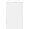 vidaXL Bureau avec tiroirs Blanc 102x50x76 cm Bois d'ingénierie 823032