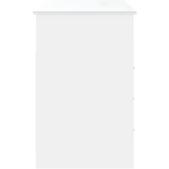 vidaXL Bureau avec tiroirs Blanc 102x50x76 cm Bois d'ingénierie 823032