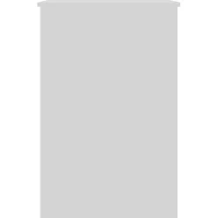 vidaXL Bureau Blanc brillant 100x50x76 cm Aggloméré