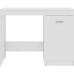 vidaXL Bureau Blanc brillant 100x50x76 cm Aggloméré