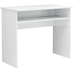 vidaXL Bureau Blanc brillant 90x50x74 cm Aggloméré