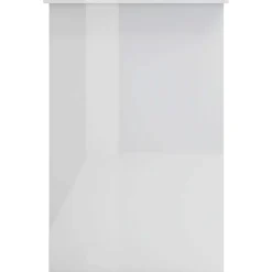 vidaXL Bureau Blanc brillant 100 x 50 x 76 cm Aggloméré