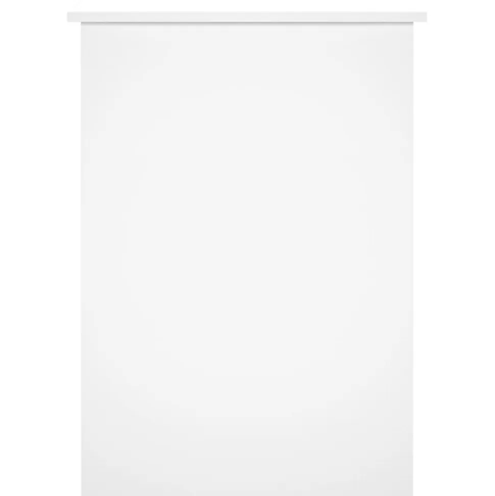 vidaXL Bureau Blanc brillant 100x55x75 cm Bois d'ingénierie 823026