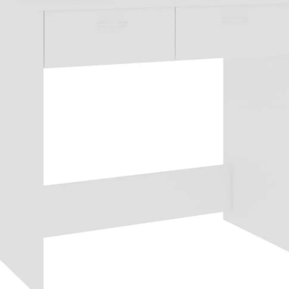 vidaXL Bureau Blanc 80x40x75 cm Aggloméré