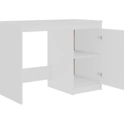 vidaXL Bureau Blanc 100x50x76 cm Aggloméré