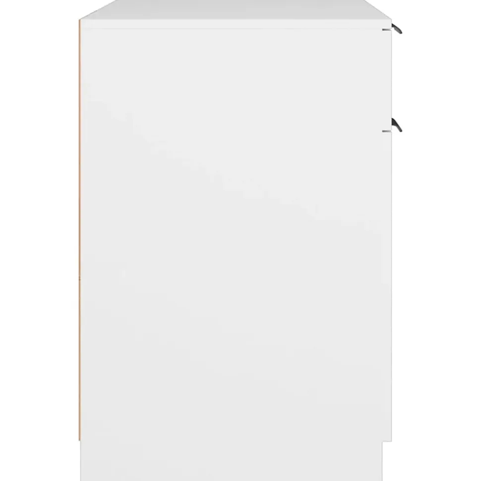vidaXL Bureau Blanc 100x50x75 cm Bois d'ingénierie 811493
