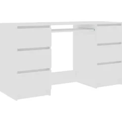 vidaXL Bureau Blanc 140x50x77 cm Aggloméré