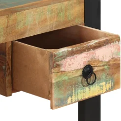 vidaXL Bureau Bois de récupération massif