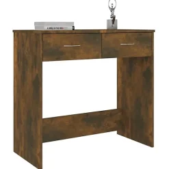 vidaXL Bureau Chêne fumé 80x40x75 cm Bois d'ingénierie 815474