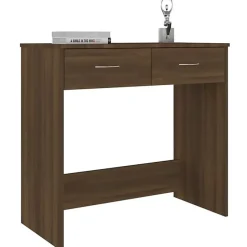 vidaXL Bureau Chêne marron 80x40x75 cm Bois d'ingénierie 815476