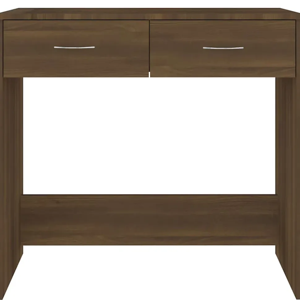 vidaXL Bureau Chêne marron 80x40x75 cm Bois d'ingénierie 815476