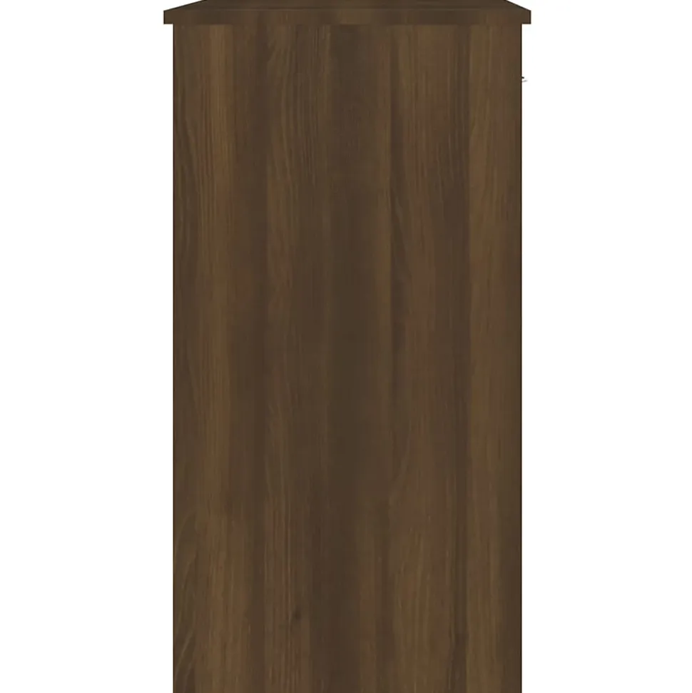 vidaXL Bureau Chêne marron 80x40x75 cm Bois d'ingénierie 815476