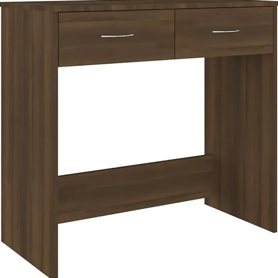 vidaXL Bureau Chêne marron 80x40x75 cm Bois d'ingénierie 815476
