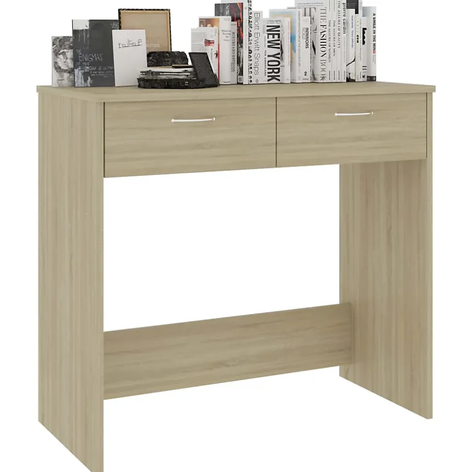vidaXL Bureau Chêne Sonoma 80x40x75 cm Aggloméré