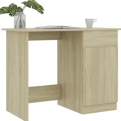 vidaXL Bureau Chêne sonoma 100 x 50 x 76 cm Aggloméré