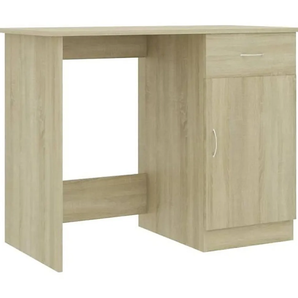 vidaXL Bureau Chêne sonoma 100 x 50 x 76 cm Aggloméré