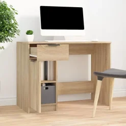 vidaXL Bureau Chêne sonoma 100x50x75 cm Bois d'ingénierie 811496