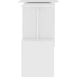 vidaXL Bureau d'angle Blanc 200x50x76 cm Aggloméré