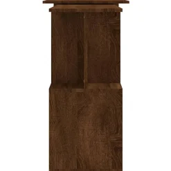 vidaXL Bureau d'angle Chêne marron 200x50x76 cm Bois d'ingénierie 815425