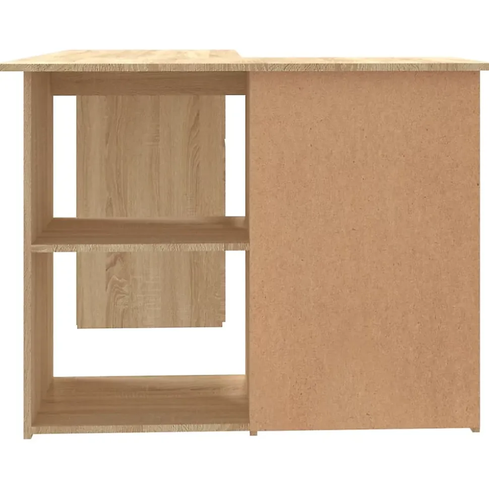 vidaXL Bureau d'angle Chêne sonoma 145x100x76 cm Aggloméré