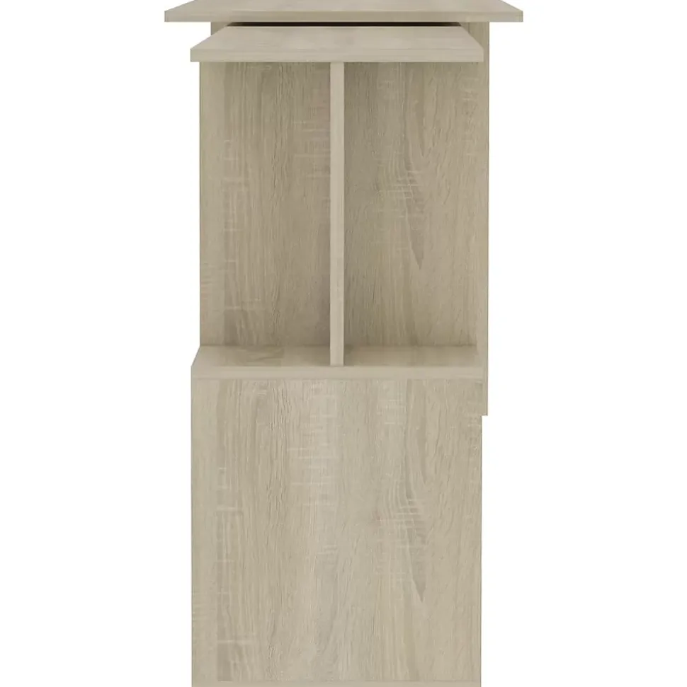 vidaXL Bureau d'angle Chêne sonoma 200x50x76 cm Aggloméré