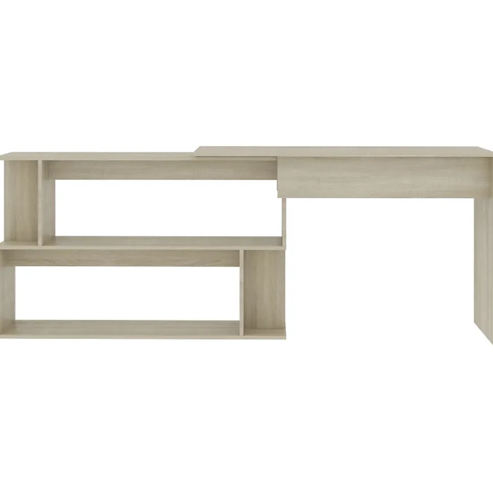vidaXL Bureau d'angle Chêne sonoma 200x50x76 cm Aggloméré