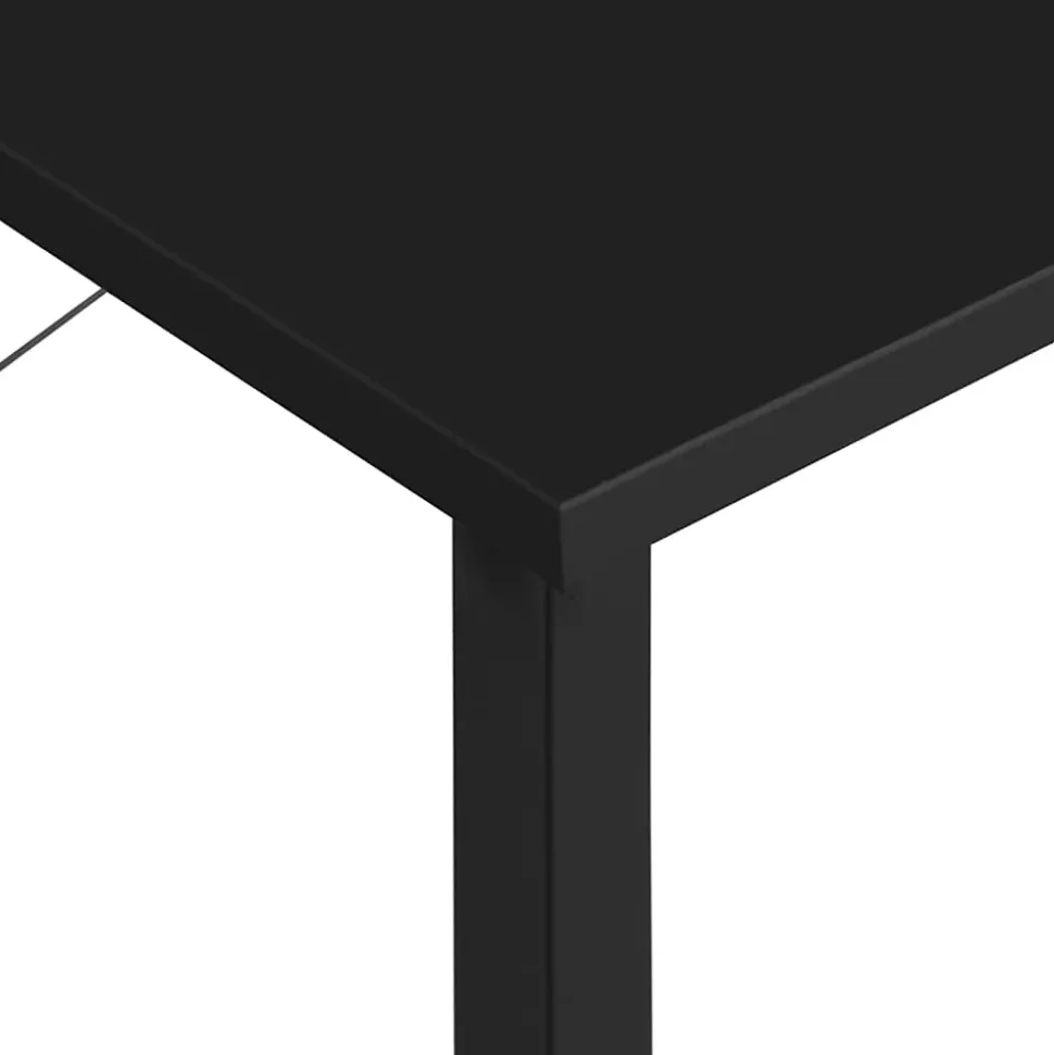 vidaXL Bureau d'ordinateur Noir 80x40x72 cm MDF et métal