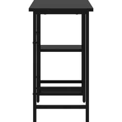 vidaXL Bureau d'ordinateur Noir 80x40x72 cm MDF et métal