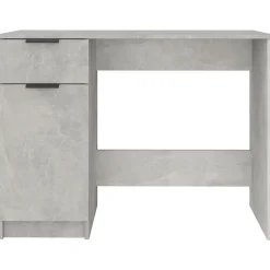 vidaXL Bureau Gris béton 100x50x75 cm Bois d'ingénierie 811497