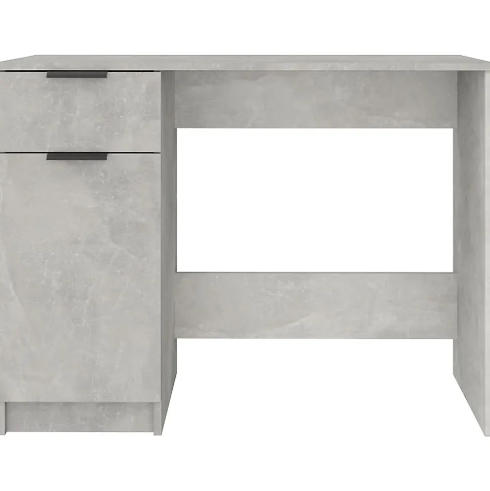 vidaXL Bureau Gris béton 100x50x75 cm Bois d'ingénierie 811497