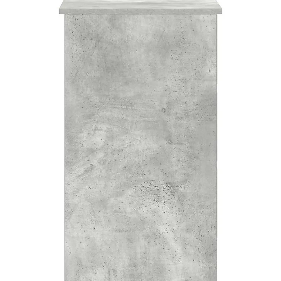 vidaXL Bureau Gris béton 90x45x76 cm Aggloméré