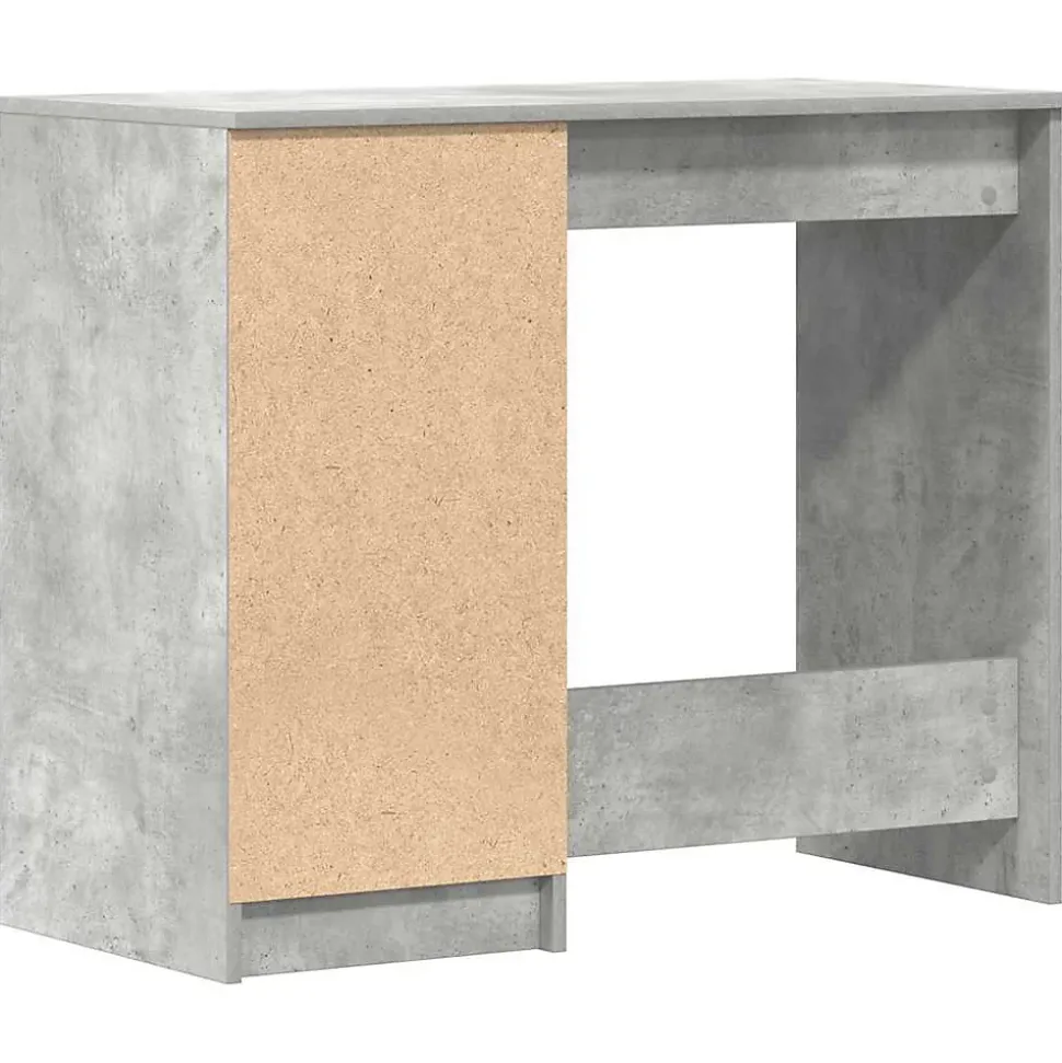 vidaXL Bureau Gris béton 90x45x76 cm Aggloméré