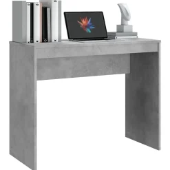 vidaXL Bureau Gris béton 90x40x72 cm Bois d'ingénierie 800382