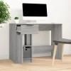 vidaXL Bureau Sonoma gris 100x50x75 cm Bois d'ingénierie 817127