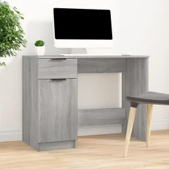 vidaXL Bureau Sonoma gris 100x50x75 cm Bois d'ingénierie 817127