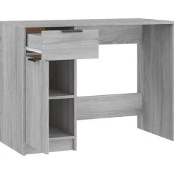 vidaXL Bureau Sonoma gris 100x50x75 cm Bois d'ingénierie 817127