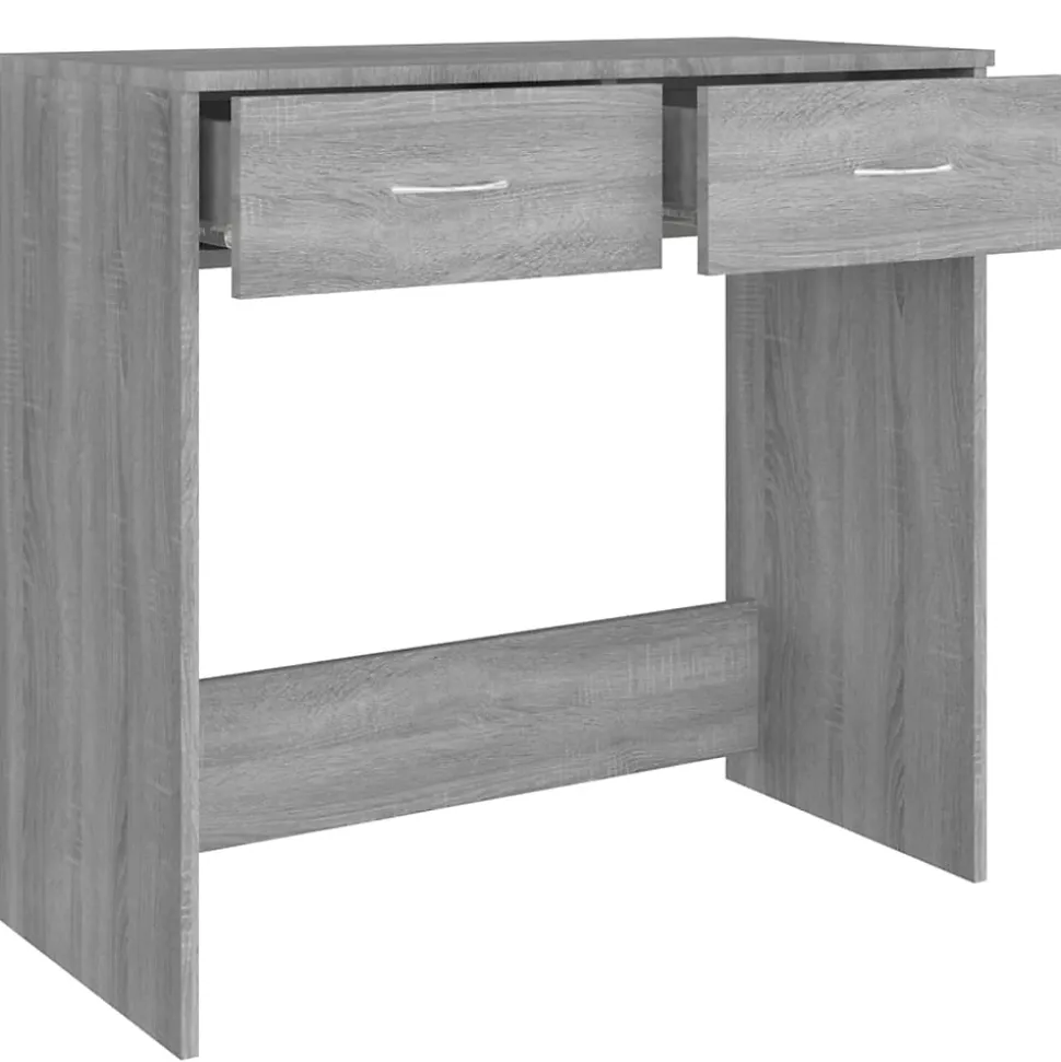 vidaXL Bureau Sonoma gris 80x40x75 cm Bois d'ingénierie 815475