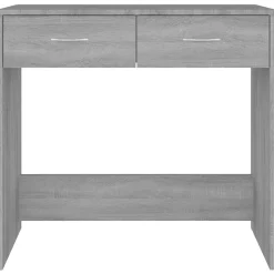 vidaXL Bureau Sonoma gris 80x40x75 cm Bois d'ingénierie 815475