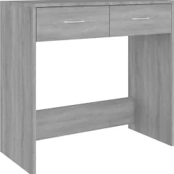 vidaXL Bureau Sonoma gris 80x40x75 cm Bois d'ingénierie 815475