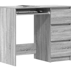 vidaXL Bureau Sonoma gris 90x45x76 cm Bois d'ingénierie 815508