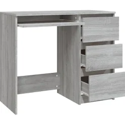 vidaXL Bureau Sonoma gris 90x45x76 cm Bois d'ingénierie 815508