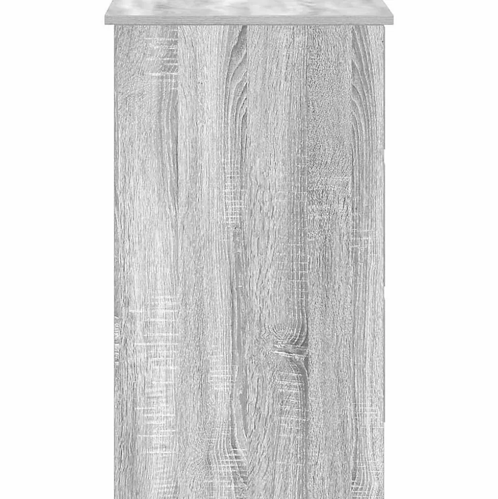 vidaXL Bureau Sonoma gris 90x45x76 cm Bois d'ingénierie 815508
