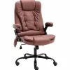 vidaXL Chaise de bureau de massage marron clair similicuir daim 20579