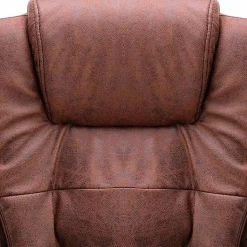 vidaXL Chaise de bureau de massage marron clair similicuir daim 20579