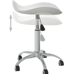 vidaXL Chaise de Bureau Pivotante Siège de Bureau Chaise d'Ordinateur Chaise Ergonomique Salon Intérieur Hauteur Réglable 3088555