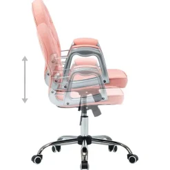 vidaXL Chaise de Bureau Pivotante Fauteuil de Bureau Siège d'Ordinateur Salon Chambre d'Etude Maison Intérieur Hauteur 289361