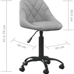 vidaXL Chaise de Bureau Siège de Bureau Chaise Pivotante d'Ordinateur Siège Ergonomique Maison Intérieur Hauteur Réglable 3088846