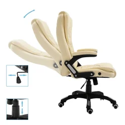 vidaXL Chaise de Bureau Siège de Bureau Fauteuil d'Ordinateur Chaise d'Ordinateur avec 5 Roulettes Pivotant à 360 Degrés 20234